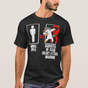 Camiseta Sobrevivente de ataque cardíaco SCAD enfrentando 