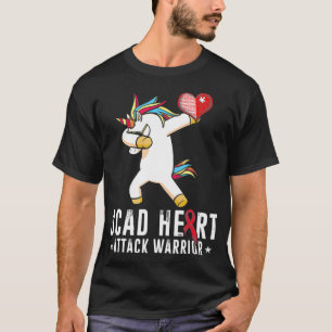 Camiseta Sobrevivente de ataque cardíaco SCAD EUA Guerreir