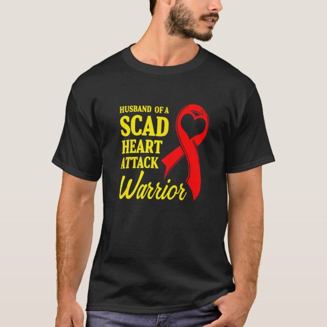 Camiseta Sobrevivente de Ataque Cardíaco SCAD Futuro Guerre (Frente)