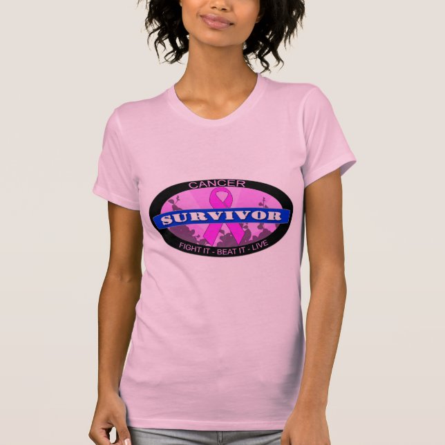 Camiseta Sobrevivente de câncer (Frente)