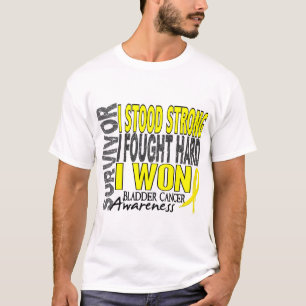 Camiseta Sobrevivente de câncer 4 da bexiga