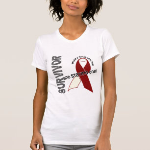 Camiseta Sobrevivente de câncer da cabeça e do pescoço