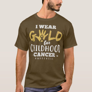 Camiseta Sobrevivente de câncer de infância eu Visto a Dour