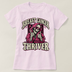 Camiseta Sobrevivente de Câncer de Mama Pink Reaper Diverti