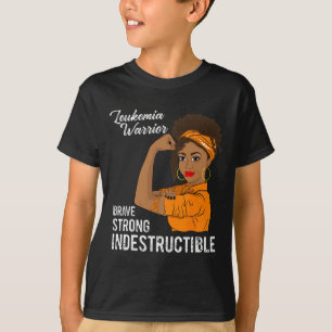 Camiseta Sobrevivente de câncer Indestrutível do Guerreiro 