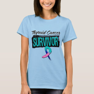 Camiseta Sobrevivente de câncer legal do tiróide
