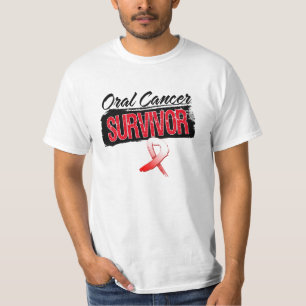 Camiseta Sobrevivente de câncer oral legal