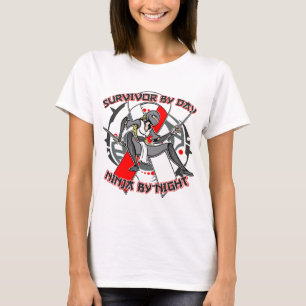 Camiseta Sobrevivente de câncer Oral Por Dia Ninja Por Noi