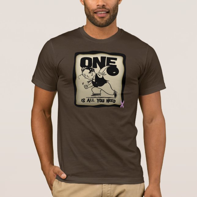 Camiseta Sobrevivente de câncer Testicular engraçado (Frente)