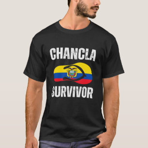Camiseta Sobrevivente de Chancla Bandeira do Equador Equato