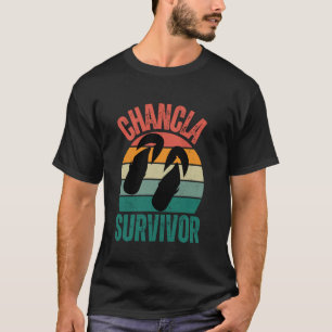 Camiseta Sobrevivente de chancla ditado engraçado puertorri