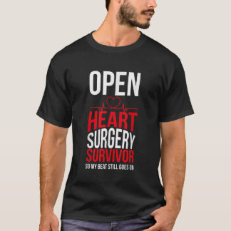 Camiseta Sobrevivente de Cirurgia Aberta Meu Beat Ainda Est