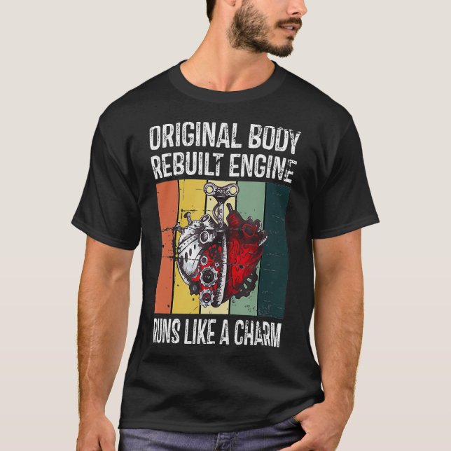 Camiseta Sobrevivente de Cirurgia Cardíaca Aberta (Frente)