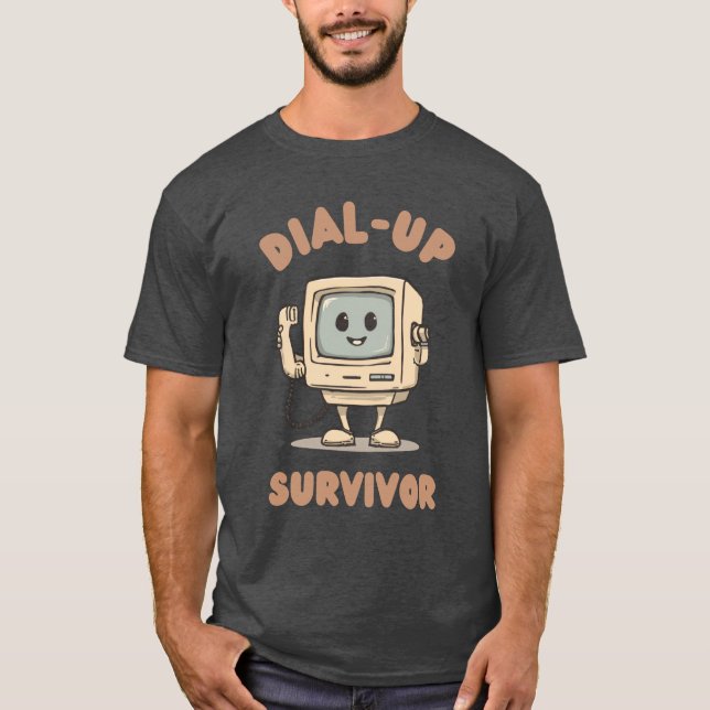 Camiseta Sobrevivente de Conexão Discada (Frente)
