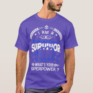 Camiseta Sobrevivente de consciência coletiva do Cancer Qua