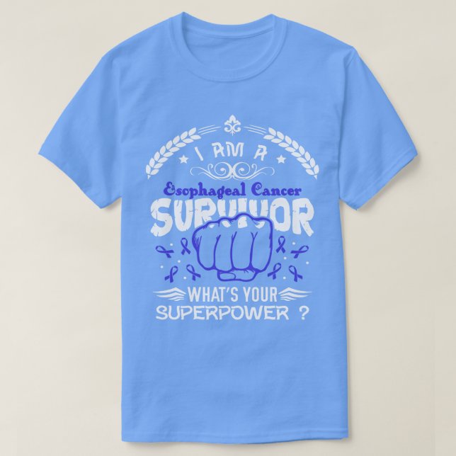 Camiseta Sobrevivente de consciência sofisticada do Cancer  (Frente do Design)