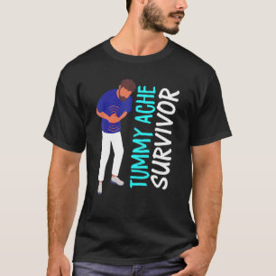 Camiseta Sobrevivente de Dor de Barriga Dor de Estômago Sín