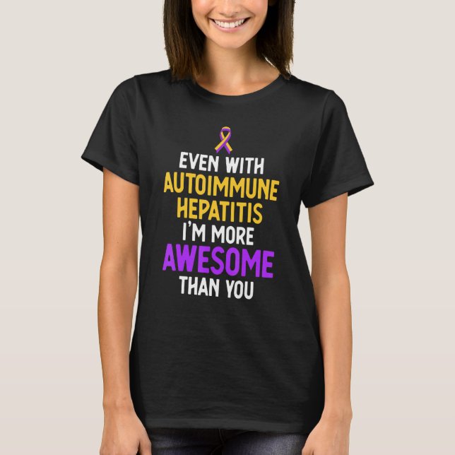 Camiseta Sobrevivente de Hepatite Autoimune 10 (Frente)