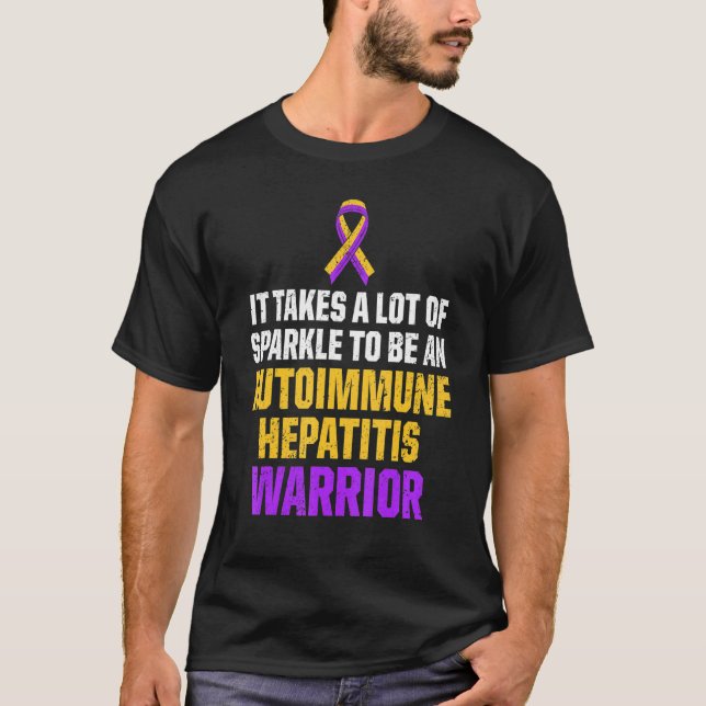Camiseta Sobrevivente de Hepatite Autoimune 12 (Frente)
