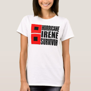 Camiseta Sobrevivente de Irene do furacão