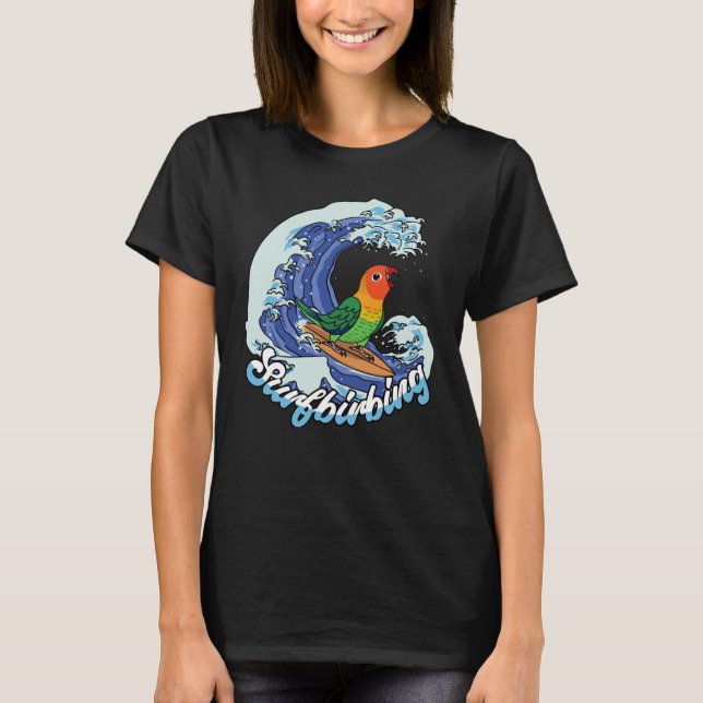 Camiseta Sobrevivente de papagaio I Fischers Lovebird (Frente)