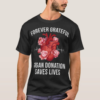 Camiseta Sobrevivente de Transplante de Coração Grato Novo