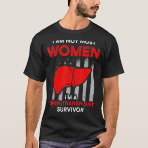 Camiseta Sobrevivente de Transplante de Fígado Mais Mulhere