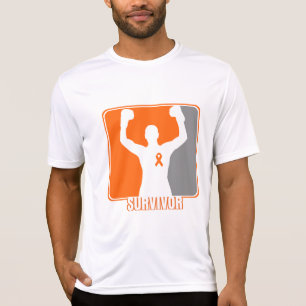 Camiseta Sobrevivente de vencimento do cancer da leucemia