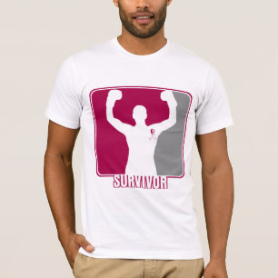 Camiseta Sobrevivente de vencimento do cancer principal do