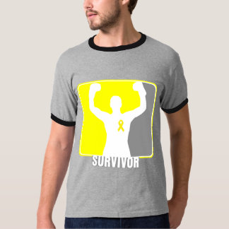 Camiseta Sobrevivente de vencimento do cancer Testicular