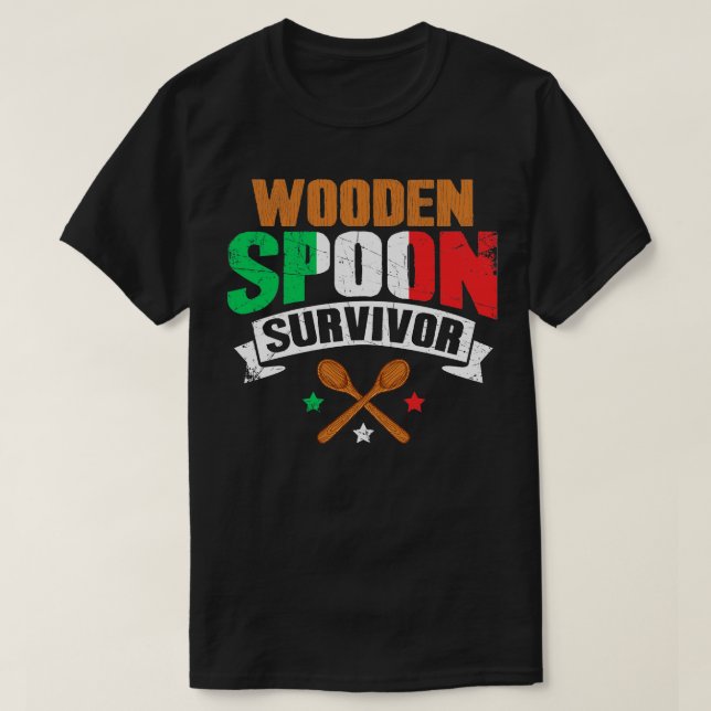Camiseta Sobrevivente de Wooden Spoon Italiano (Frente do Design)