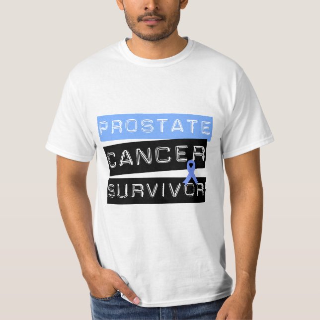 Camiseta Sobrevivente do cancro da próstata (Frente)