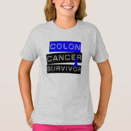 Camiseta Sobrevivente do cancro do cólon