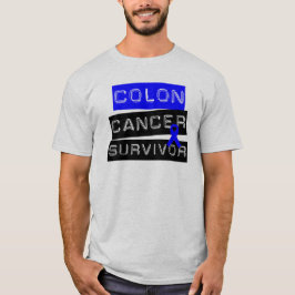 Camiseta Sobrevivente do cancro do cólon