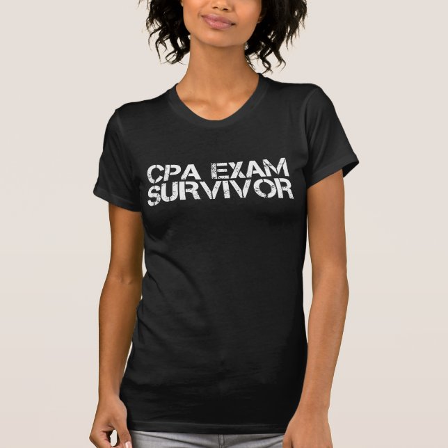 Camiseta Sobrevivente do Exame CPA (Frente)