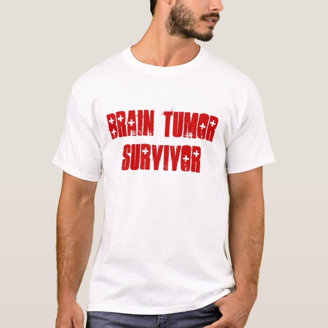 Camiseta Sobrevivente do tumor cerebral (Frente)