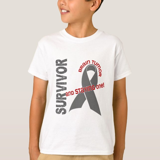 Camiseta Sobrevivente do tumor cerebral (Frente)