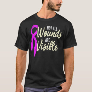 Camiseta Sobrevivente Doméstico de Consciência da Violência