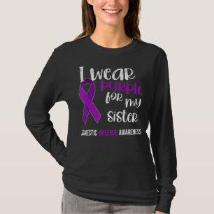 Camiseta Sobrevivente Doméstico de Consciência da Violência