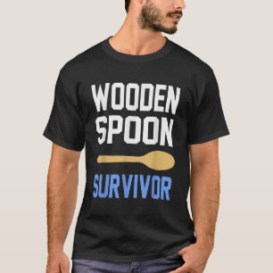 Camiseta Sobrevivente Engraçado De Mão De Madeira Sobrevivi