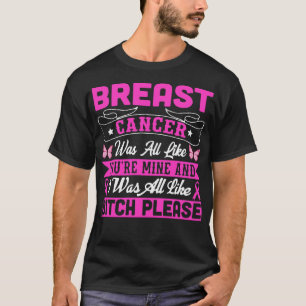 Camiseta Sobrevivente Engraçado Guerreira Rosa Fita Mulher