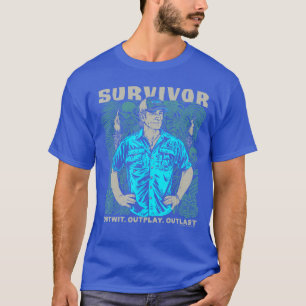 Camiseta Sobrevivente Jeff Outwit Outplay Outlast Oficialme
