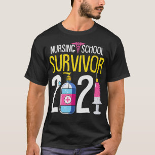 Camiseta Sobrevivente na Escola de Enfermagem 2021 RN Enfer