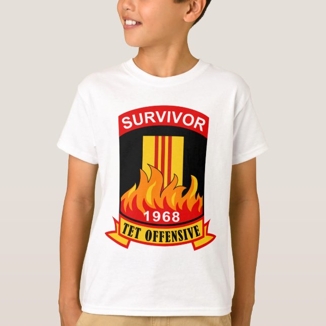 Camiseta Sobrevivente - ofensiva de Tet - 1968 (Frente)
