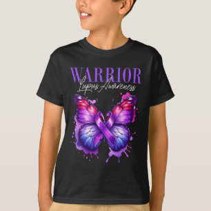 Camiseta Sobrevivente Púrpura do Guerreiro Lupus
