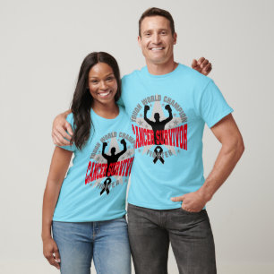 Camiseta Sobrevivente resistente do campeão do mundo da