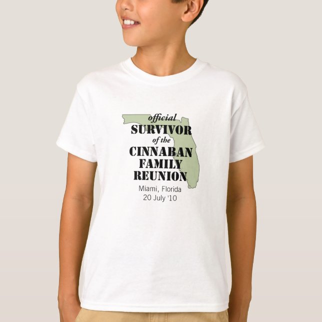 Camiseta Sobrevivente Sindical Oficial da Família - Flórida (Frente)