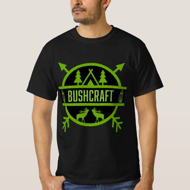 Camiseta sobreviventes de bosque (Frente)