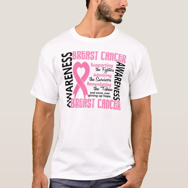 Camiseta Sobreviventes dos lutadores tomados o cancro da (Frente)