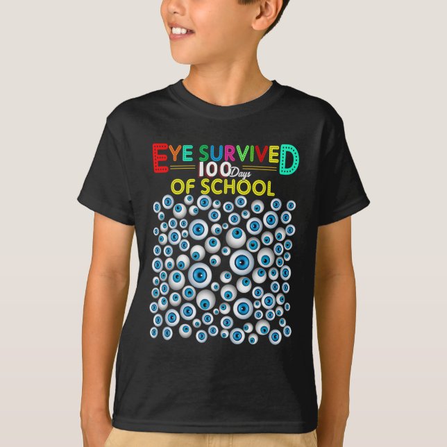 Camiseta Sobreviveram 100 Dias De Professores Estudantes (Frente)